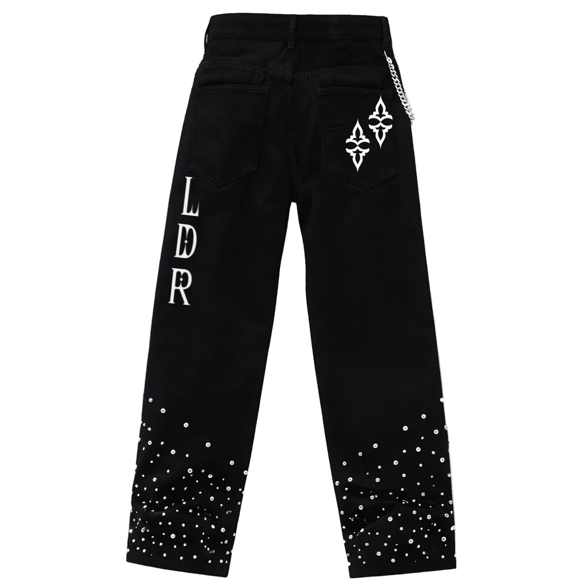 Unisex Rhinestone Jeans