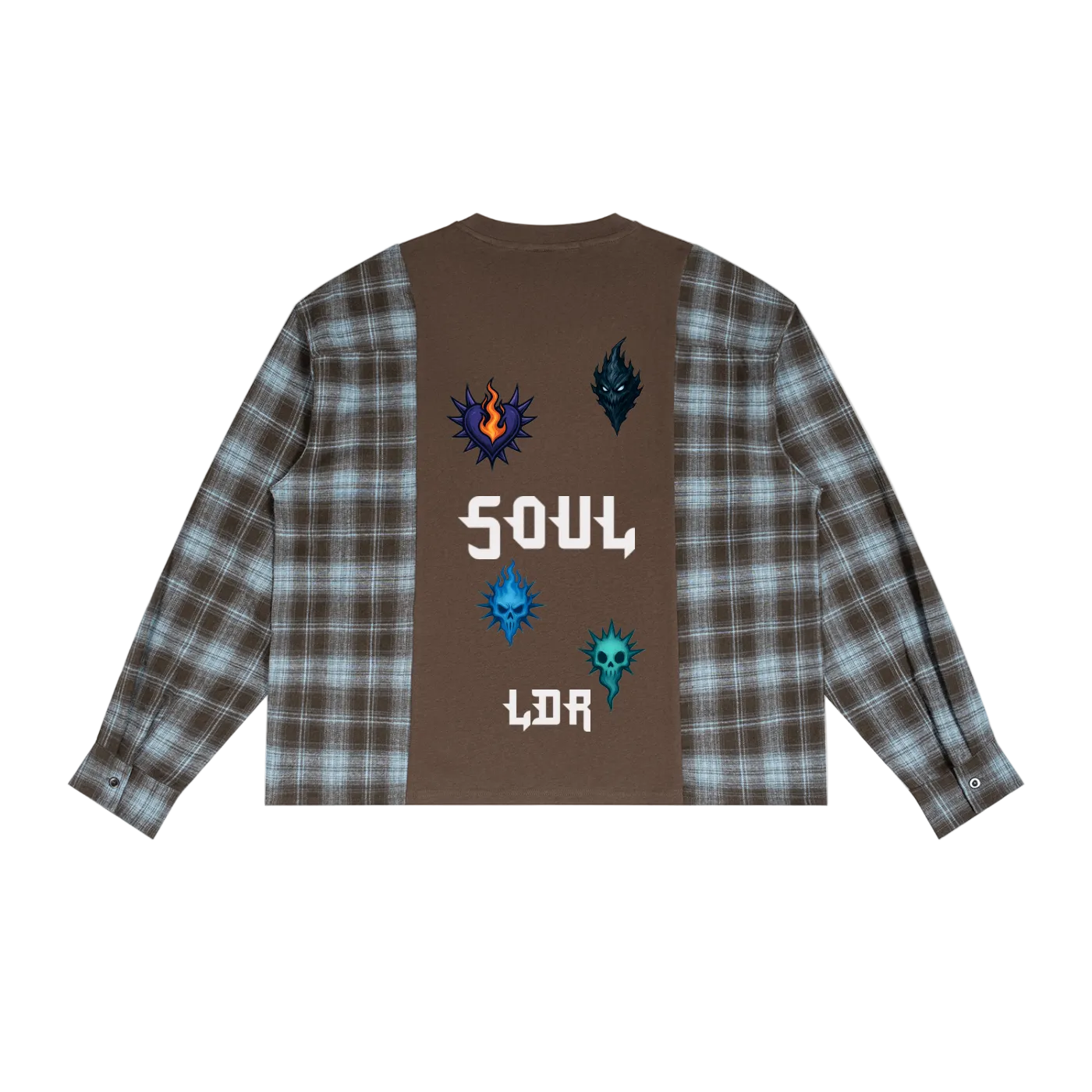 Unisex Plaid Long Sleeve T-Shirt