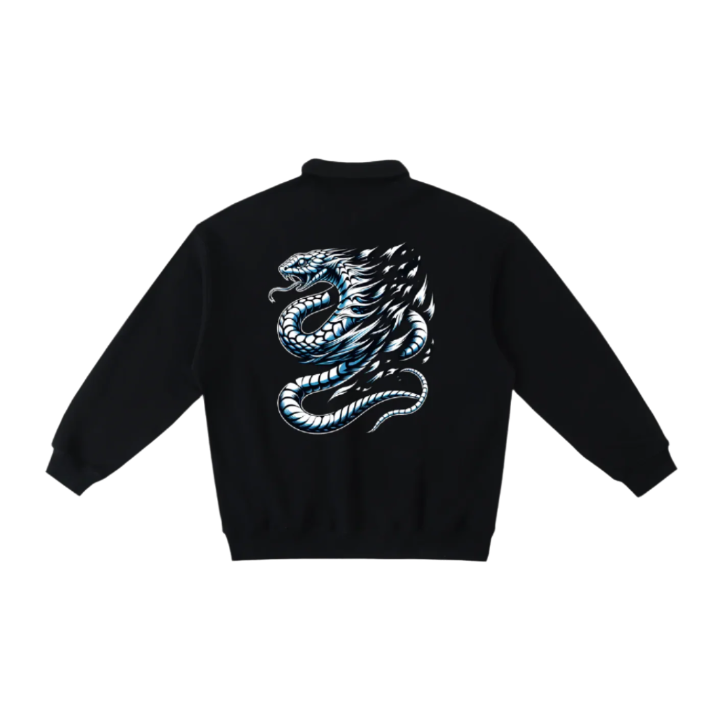 Men's Polo-Collar Sweatshirt