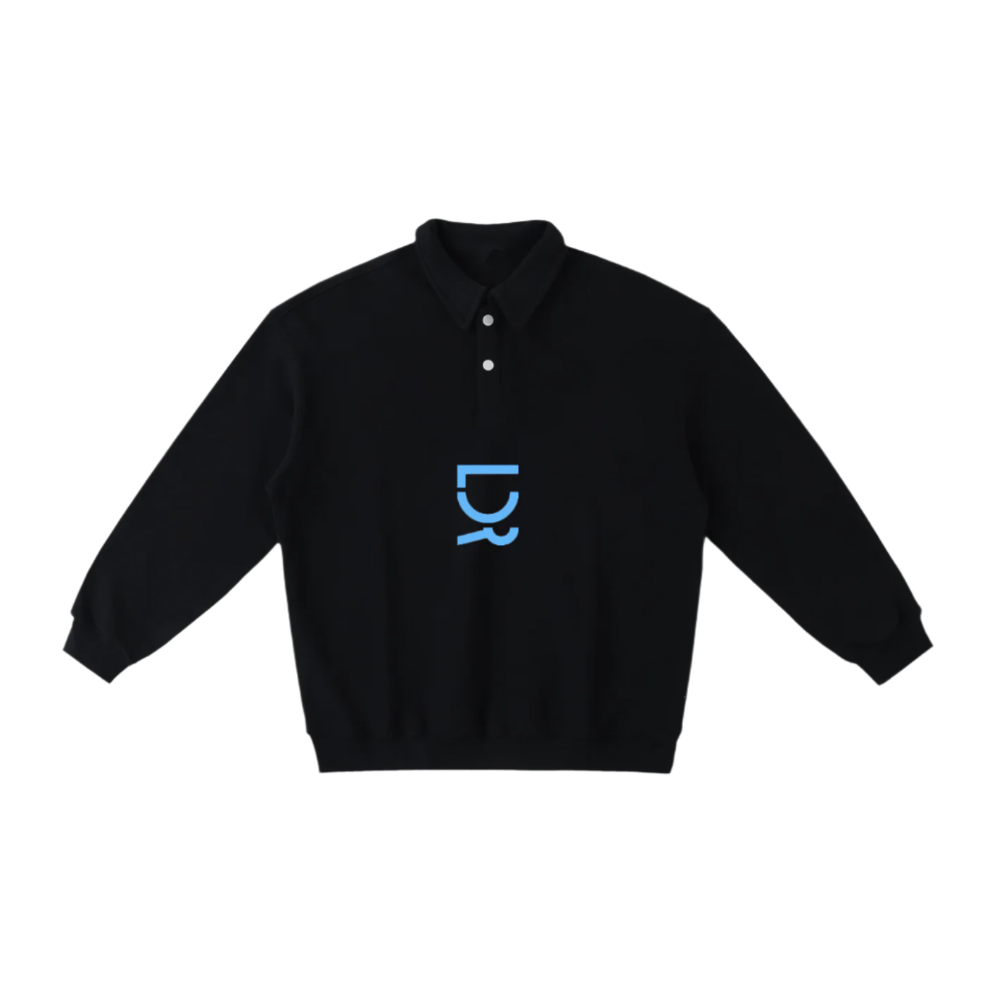 Men's Polo-Collar Sweatshirt