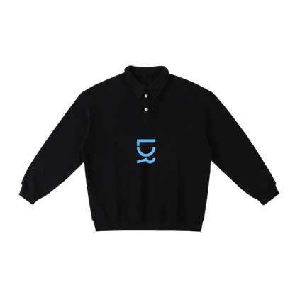 Men's Polo-Collar Sweatshirt