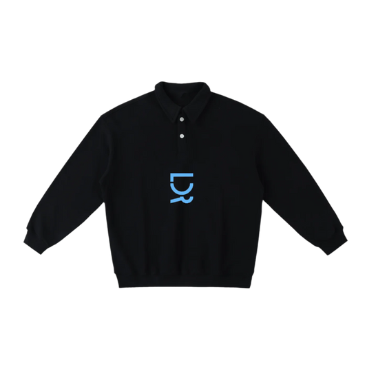 Men's Polo-Collar Sweatshirt