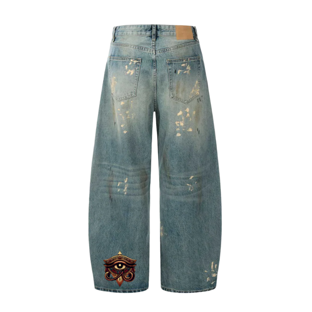 Hand-Painted Loose Streetwear Jeans
