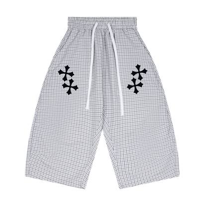 Unisex Plaid Shorts