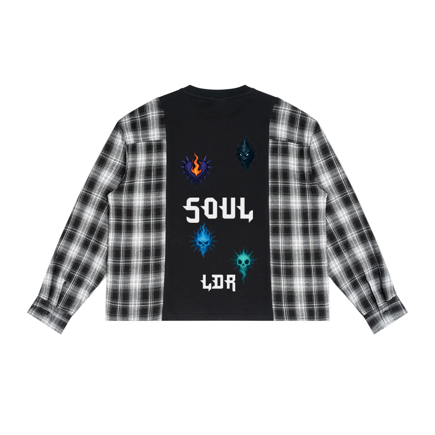 Unisex Plaid Long Sleeve T-Shirt