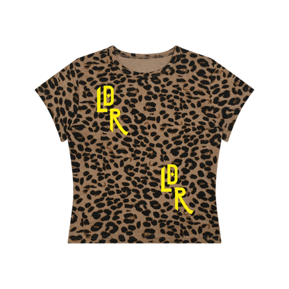 Women’s Leopard Crop T-Shirt