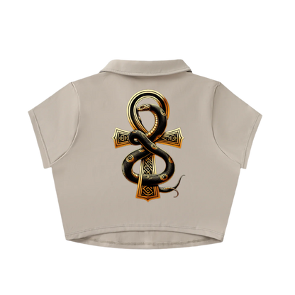 Women's V-Neck Crop Top