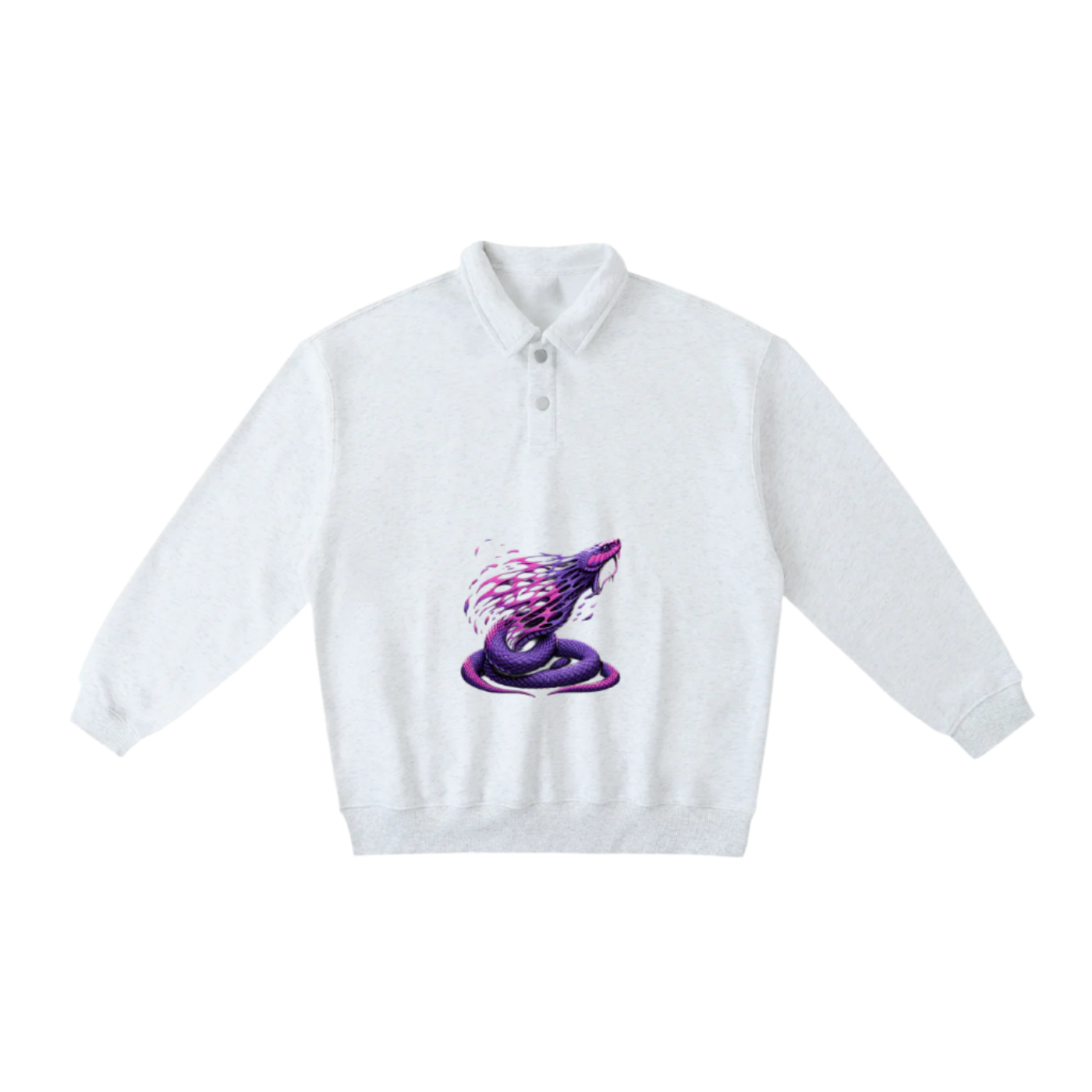 Unisex Polo-Collar Sweatshirt