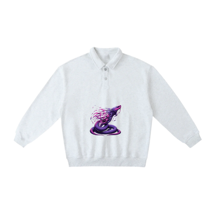 Unisex Polo-Collar Sweatshirt