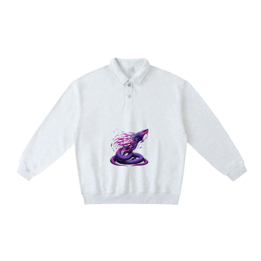 Unisex Polo-Collar Sweatshirt
