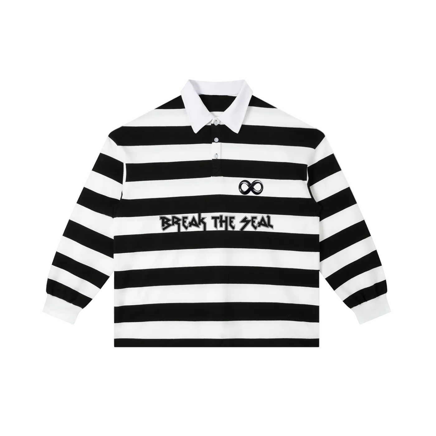 Unisex Stripe Polo Shirt β Life-Death-Rebirth