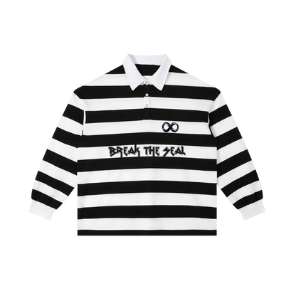 Unisex Stripe Polo Shirt