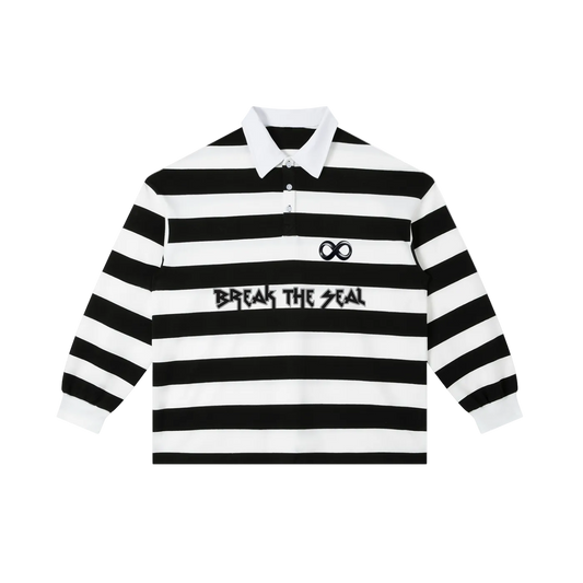 Unisex Stripe Polo Shirt