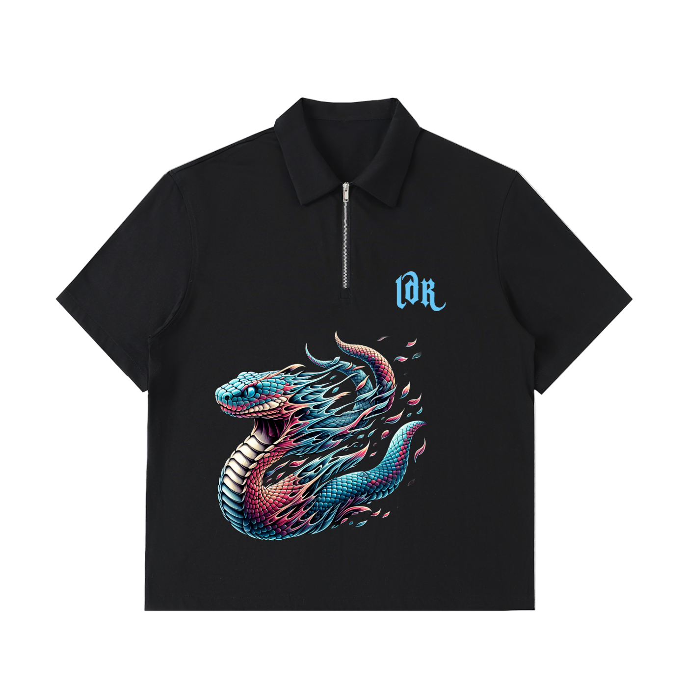 Unisex Half-Zip Polo Shirt
