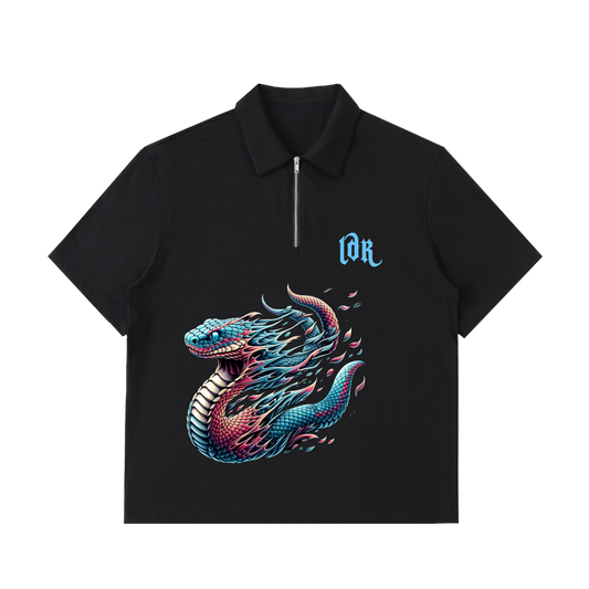 Unisex Half-Zip Polo Shirt